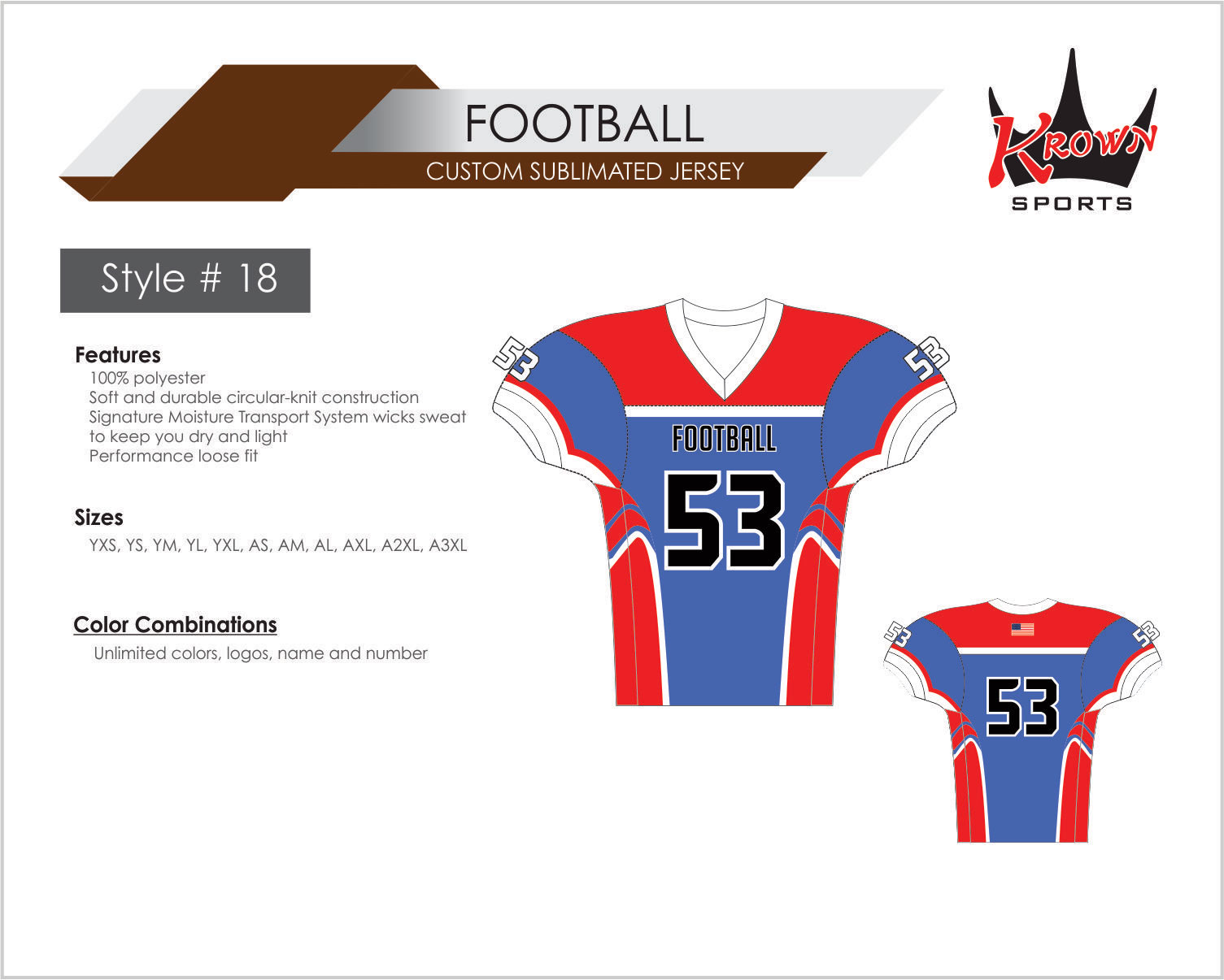 make your own american football jersey