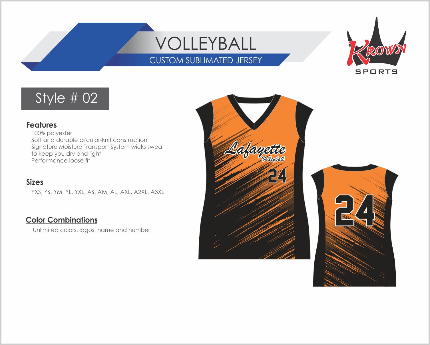 Design & print your custom volleyball jerseys