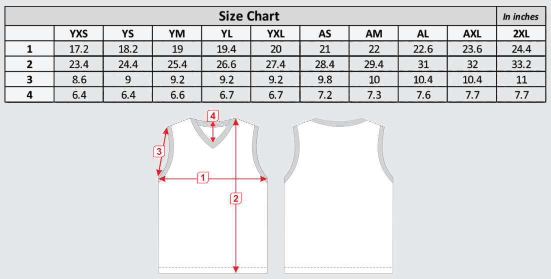 Reversible Baseball Jersey Size Chart – Look Sharpish