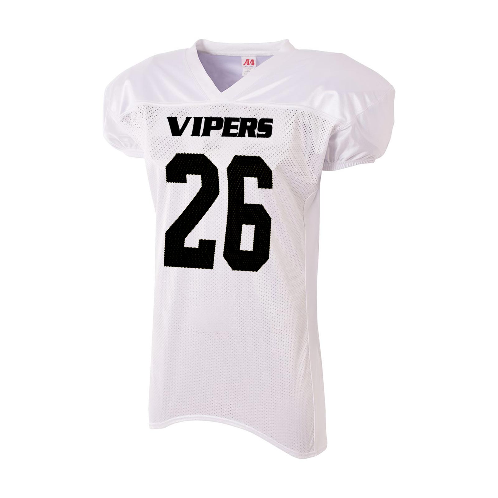 black and white american football jersey